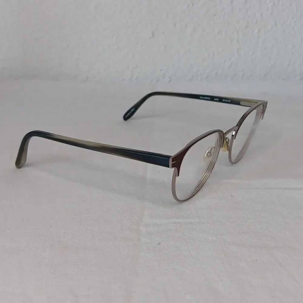 Badgley Mischka Austin Brown Horn (BHRN) 50-19-140 Eyeglasses Frame /F16